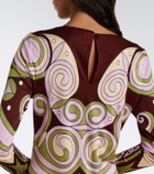 La DoubleJ Kells Swirl jersey maxi dress