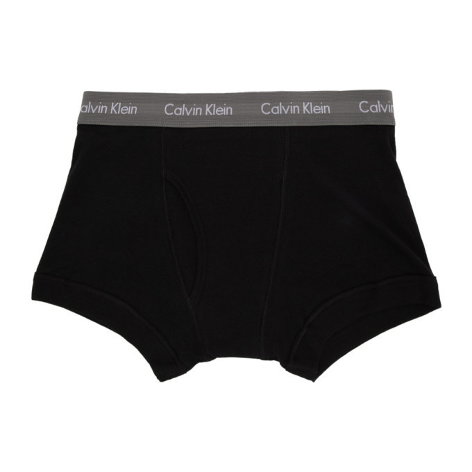 Photo: Calvin Klein Underwear Three-Pack Black Core Plus Boxer Briefs