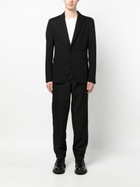Meta Campania Collective Black Single-Breasted Wool Blazer
