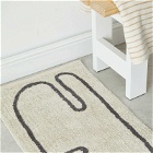 Ferm Living Lay Washable Mat in Off-White/Coffee