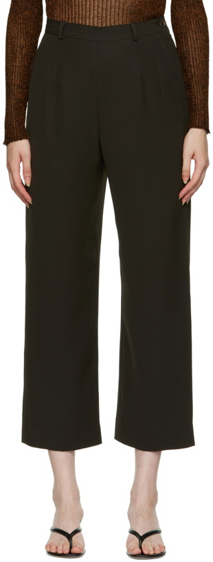Photo: Maiden Name SSENSE Exclusive Brown Alix Trousers