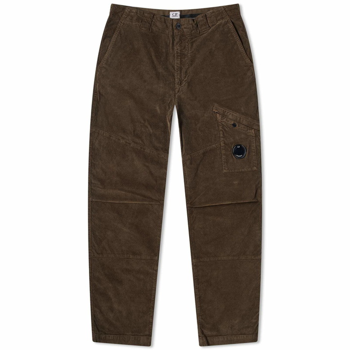 Photo: C.P. Company Men's Corduroy Loose Utility Pants in Olive Night