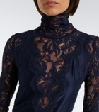 Rabanne Lace high neck maxi dress