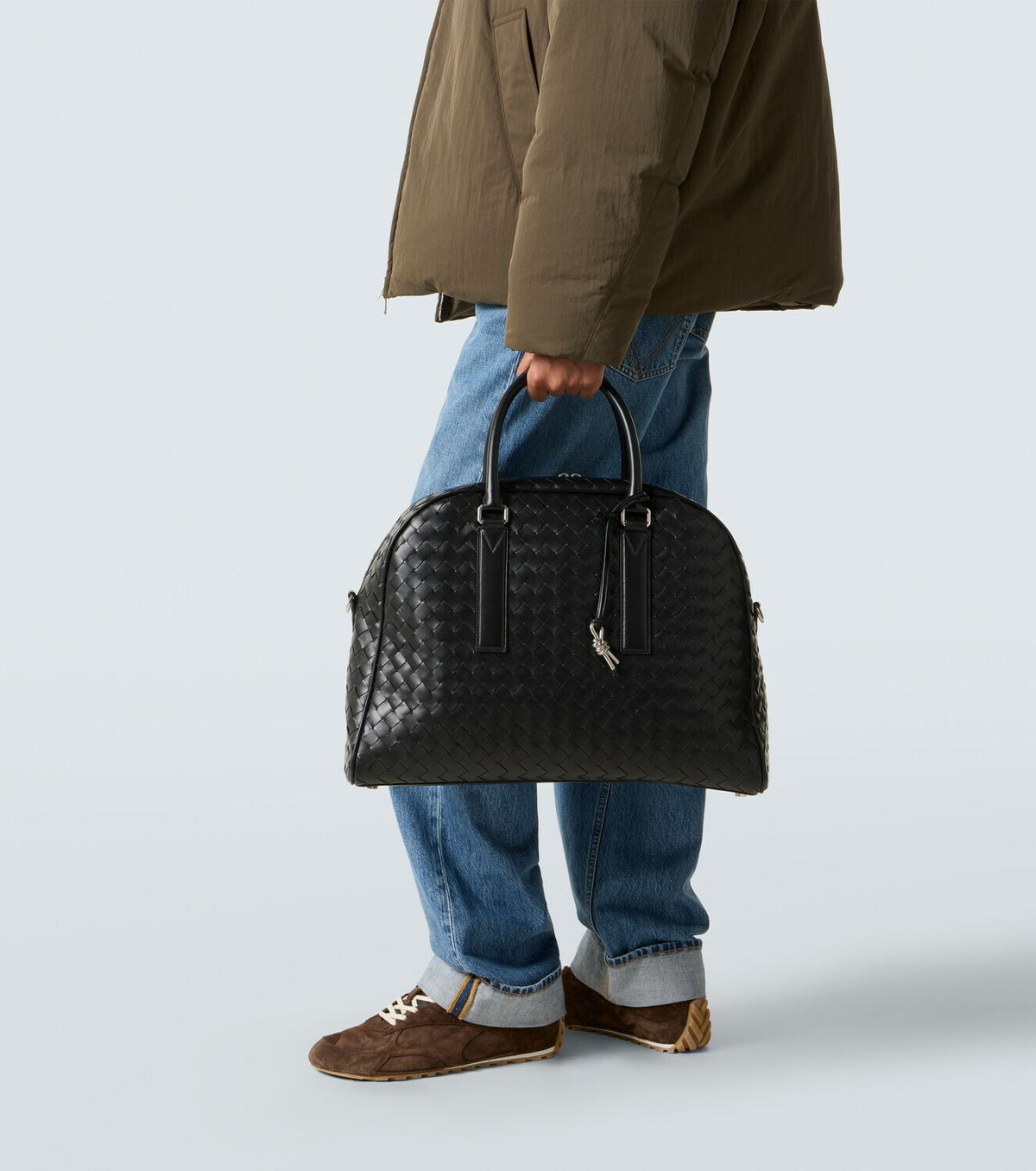 Bottega Veneta Getaway Intrecciato leather duffel bag