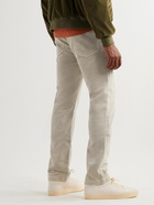 Massimo Alba - Alunga Cotton-Velvet Trousers - Neutrals