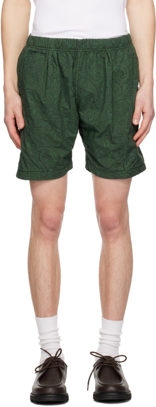 Photo: Pilgrim Surf + Supply Green Morris Paisley Shorts