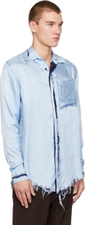 Edward Cuming Blue Simple Scratch Shirt