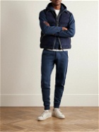 TOM FORD - Tapered Garment-Dyed Cotton-Jersey Sweatpants - Blue