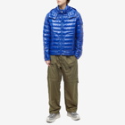 Moncler Men's Lauros Hooded Light Down Jacket in Blue