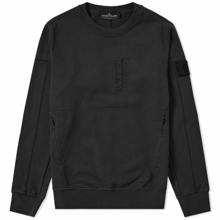 Photo: Stone Island Shadow Project Diagonal Weave Crew Sweat