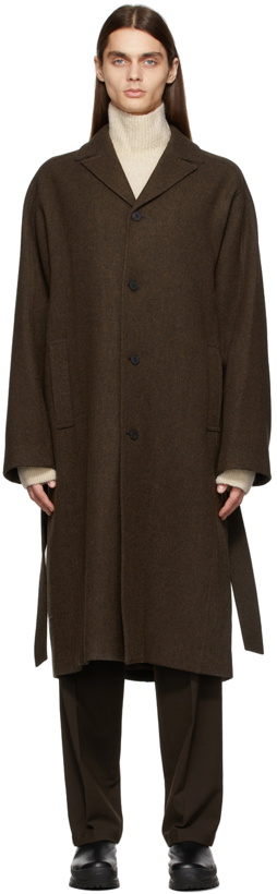 Photo: LE17SEPTEMBRE Brown Oversized Wool Coat