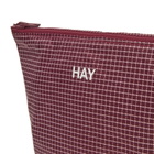 HAY Grid Pouch - Small in Burgundy 