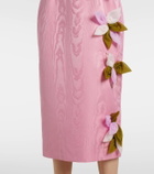 Emilia Wickstead Cappia floral-appliqué midi dress