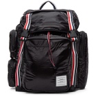 Thom Browne Black Ripstop Tricolor Webbing Backpack