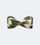 Johanna Ortiz Printed bandeau bikini top