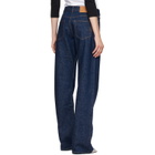 Casablanca Navy Selvedge Embroidered Laurel Jeans
