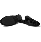 Dolce & Gabbana - Flocked Twill Backless Loafers - Men - Black