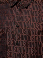 MOSCHINO - Moschino Logo Cotton Poplin Shirt