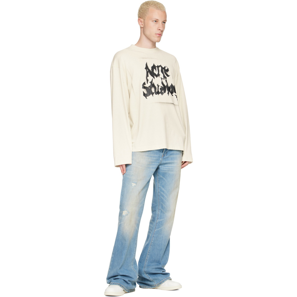 AMIRI Off-White Skel-Top Low Sneakers
