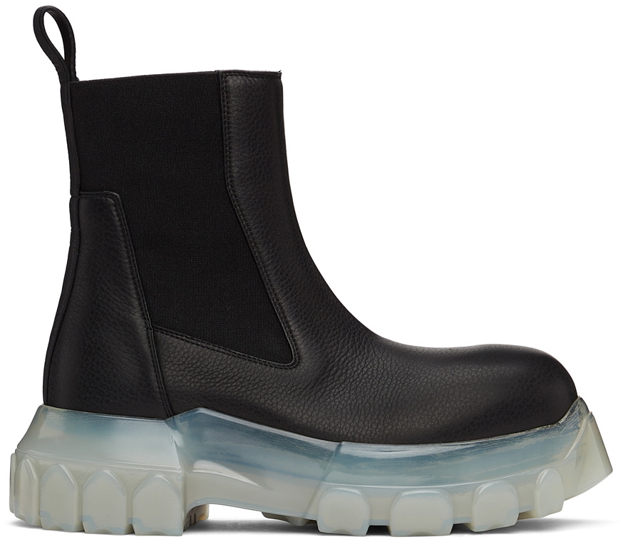 Rick Owens Black Beetle Bozo Tractor Boots Rick Owens