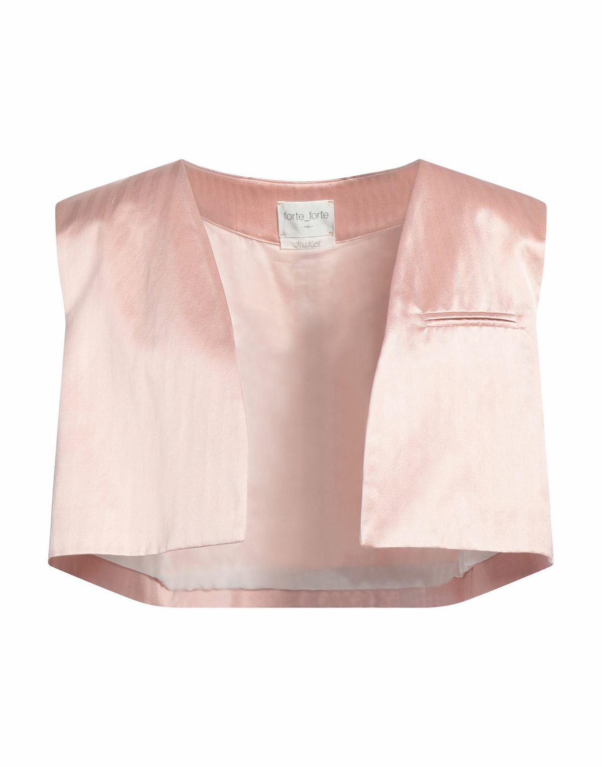 Forte_forte Womens Tailored Vest in Pink