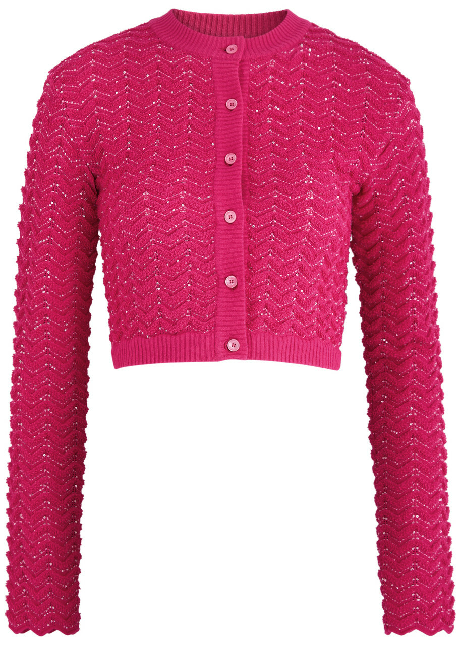 Sequin Embellished Knitted Cardigan main image 1