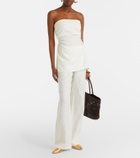 Faithfull Boe strapless linen top