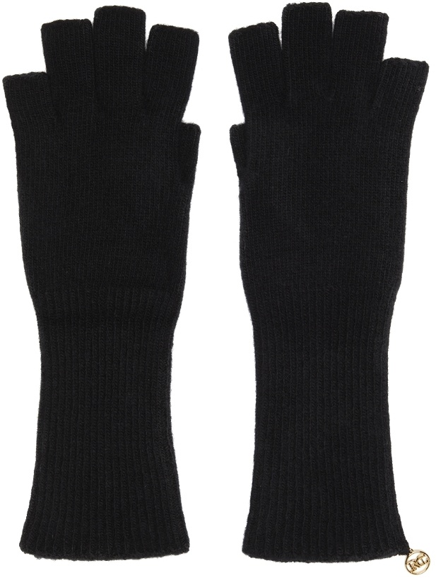 Photo: Recto Black Wool Fingerless Benn Gloves
