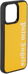 Palm Angels Black & Yellow Logo iPhone 13 Pro Case