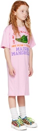 Maison Mangostan Kids Pink Peppers Dress