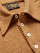 Tod's - Logo-Appliquéd Wool-Blend Polo Shirt - Neutrals