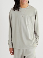 Abc. 123. - Webbing-Trimmed Cotton-Jersey T-Shirt - Gray