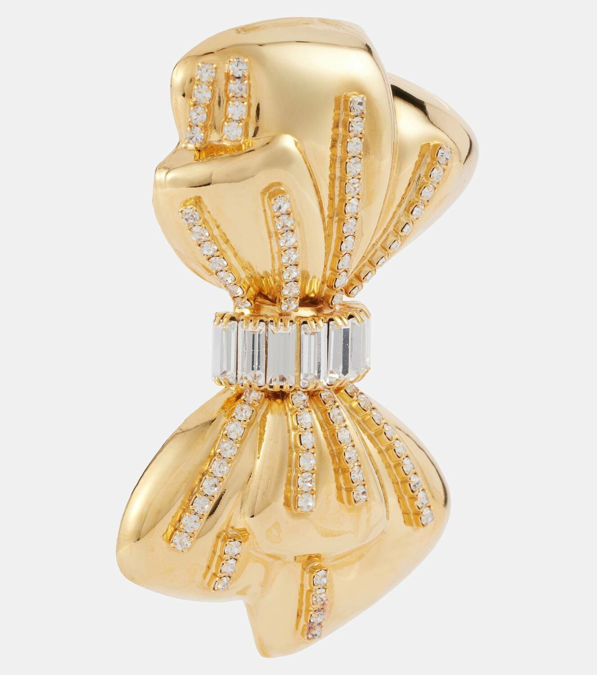 Alessandra Rich Crystal-embellished clip-on earrings