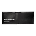 Off-White Black Quote Bifold Wallet