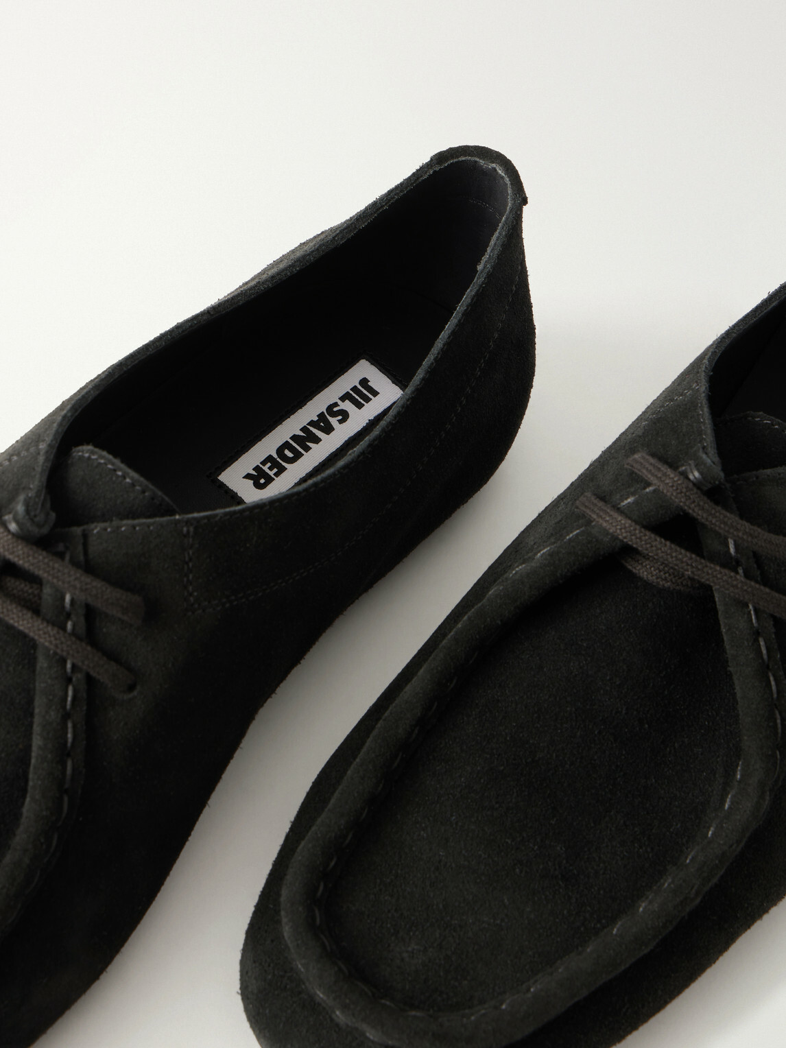 Jil Sander - Suede Derby Shoes - Black