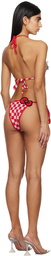 GCDS Red & White Hello Kitty Edition Bikini