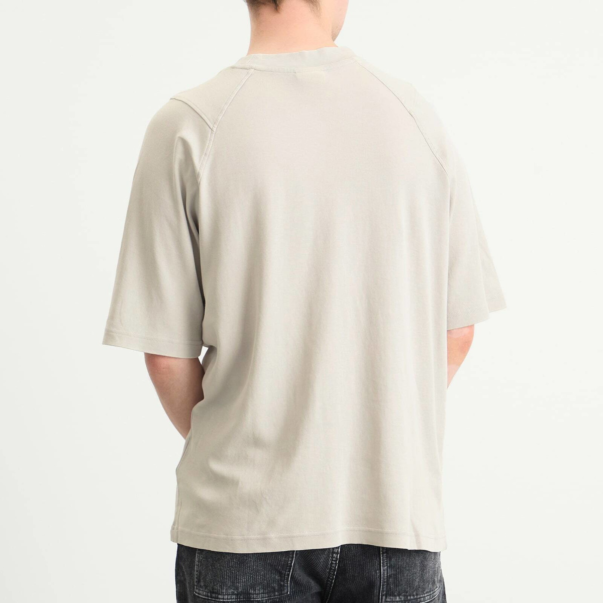 Umbro Men's Washed High Neck Boxy T-Shirt in Harbor Mist