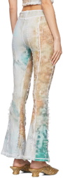 Luna Del Pinal Multicolor Stretch Weave Trousers