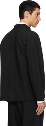 HOMME PLISSÉ ISSEY MIYAKE Black Inlaid Knit Jacket