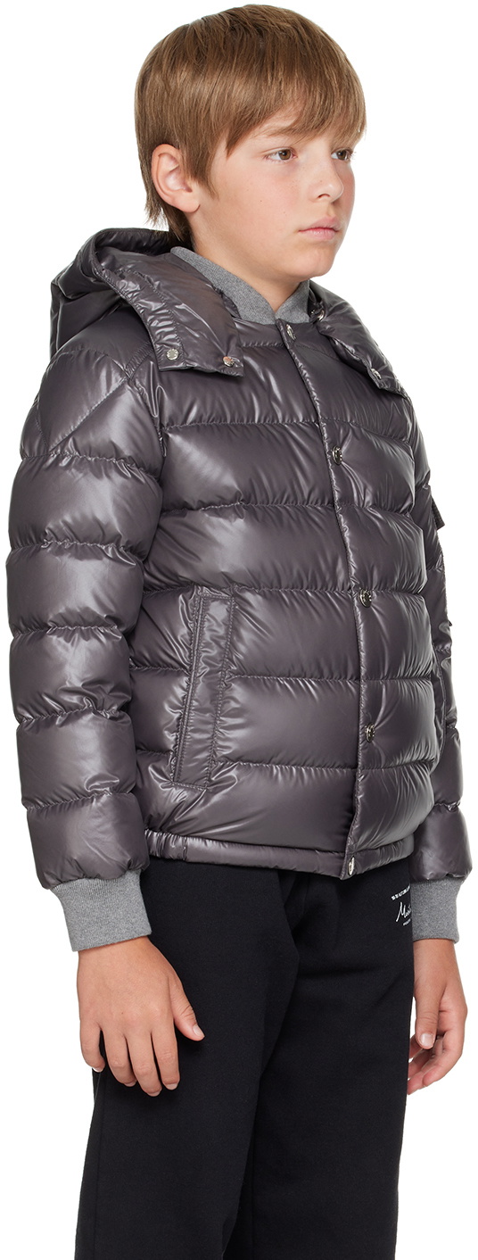 Moncler Enfant Big Kids Gray Manaem Down Jacket Moncler Enfant