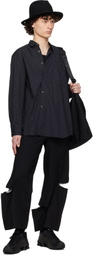 Black Comme des Garçons Black Windowpane Shirt