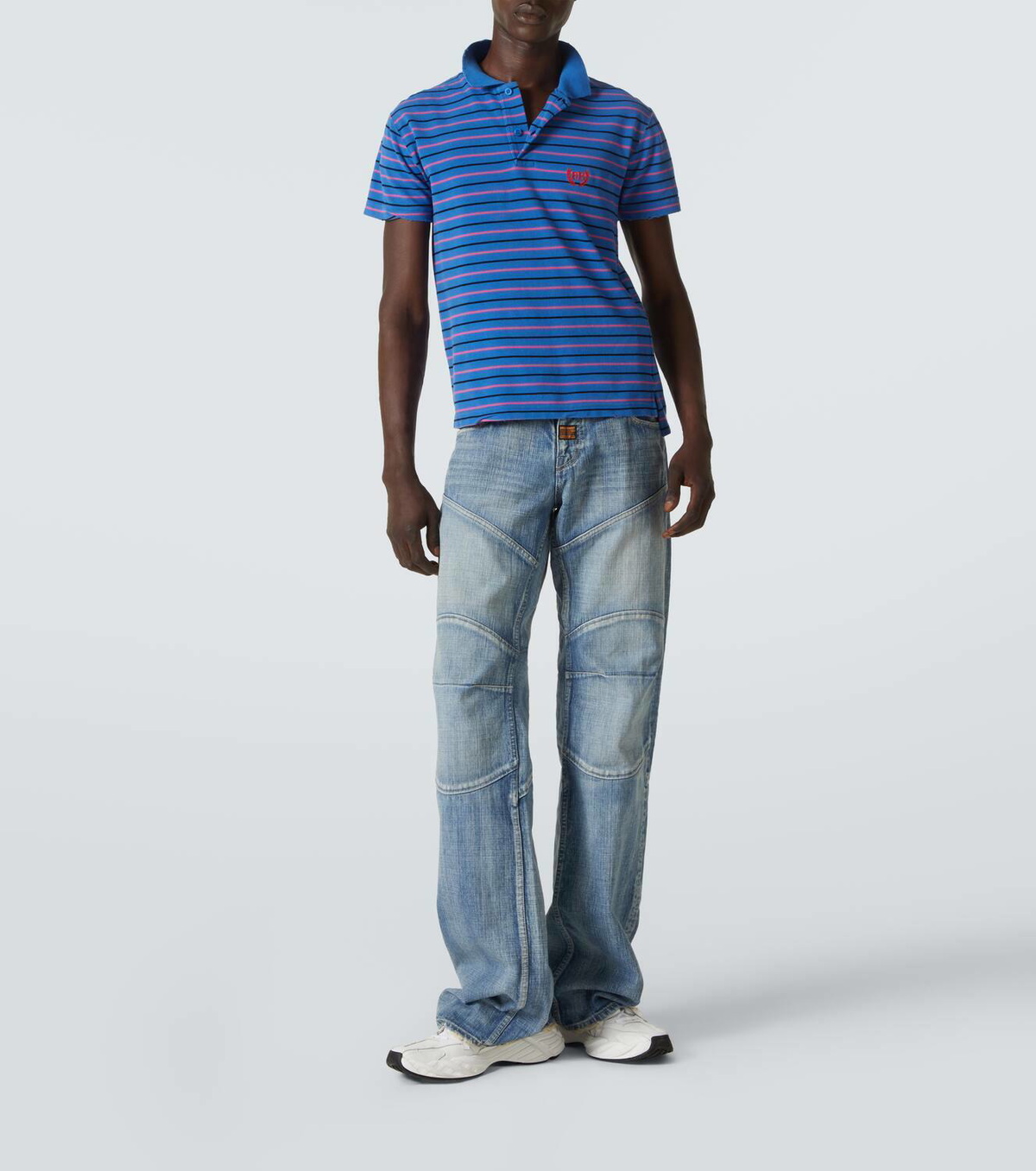 デニム・ジーパン BALENCIAGA Low-rise jeans BALENCIAGA | Low Rise Straight Leg Paneled Denim Jeans | Men