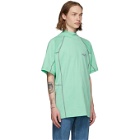 Calvin Klein 205W39NYC Green Scuba Mock Neck T-Shirt