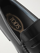 Tod's - Polished-Leather Penny Loafers - Black