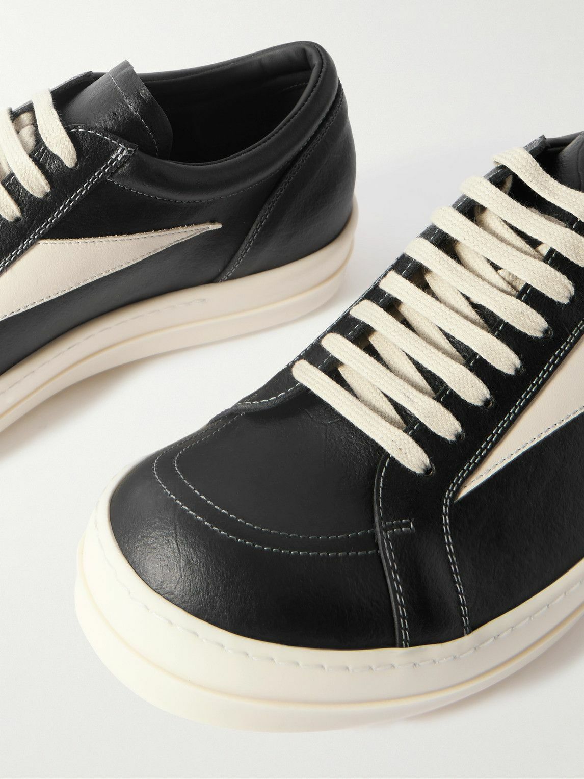Rick Owens - Vintage Leather Sneakers - Black