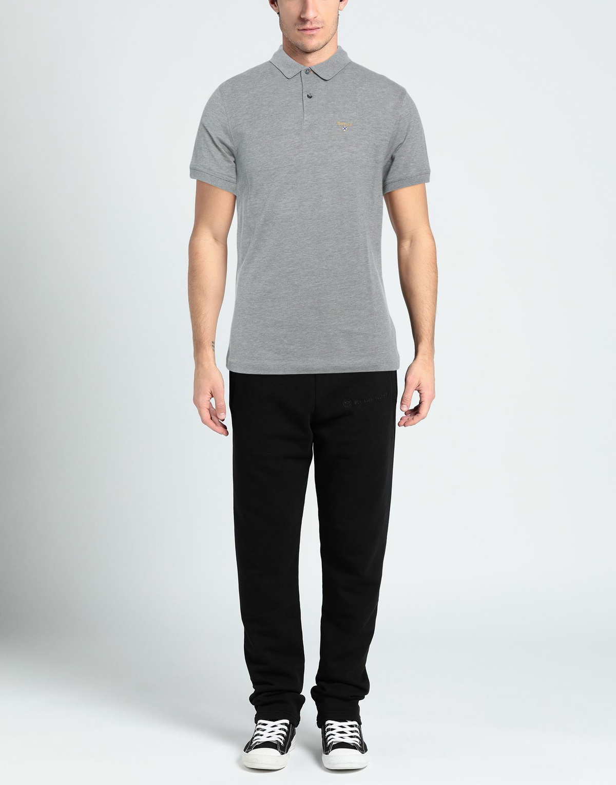 Barbour Mens Polo shirt in Grey
