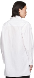 Y's For Men White Flap Shirt