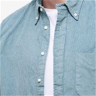 Gitman Vintage Men's Button Down Heavy Corduroy Shirt in Sky Blue