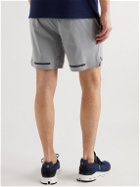 Castore - Active Straight-Leg Logo-Print Stretch Shorts - Gray