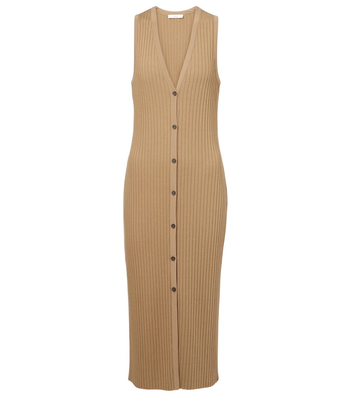 strapless open back dress The Merino Wool Ribbed Polo Dress main image 1